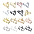 thumbnail image 4 of maskred Fashion Claw Clips Large Simple Style Handy Simple Style Sturdy Exquisite Accessories Barrettes for Women Dark Blak/Rectangle 1Set, 4 of 6