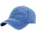 thumbnail image 1 of LinYooLi Casquette de Baseball Rétro Unie pour Femmes Hommes Sensation Denim Tendance Chapeau Crâne Réglable Toutes Saisons Décontracté, 1 of 5