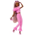thumbnail image 1 of Barbie Style de Luxe Poupée 4, combinaison rose, cheveux tressés, 1 of 6