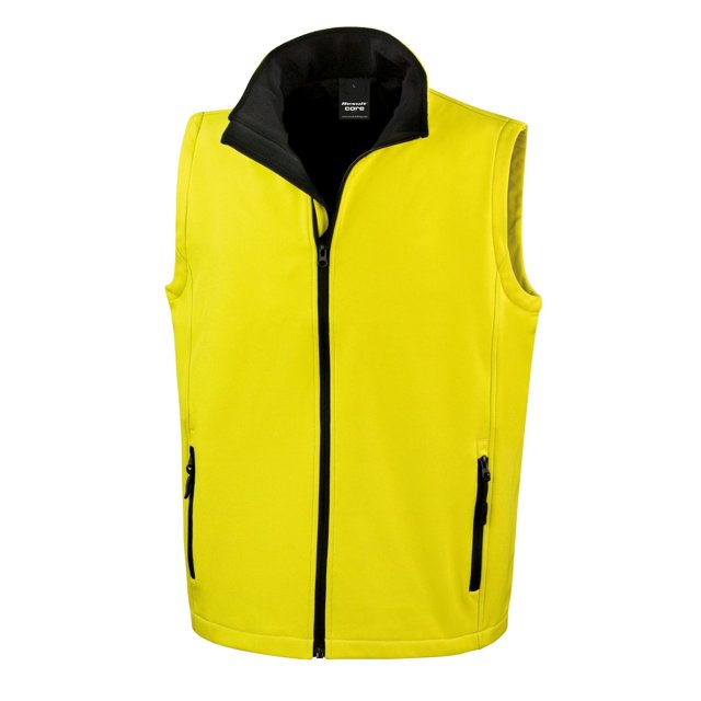 Result Bodywarmer Coquille Souple Imprimable de Base pour Hommes