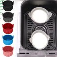 thumbnail image 1 of Baking Mat 1-Piece Round Non-Stick Poacher Cups Food Grade Ramekins for Baking Microwave and Fryer(Black) Rkxzt, 1 of 7