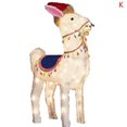 thumbnail image 1 of Christmas Decorations Outside Light-Up Animals Dog Deer Santa ClausOutside, 1 of 6