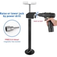 thumbnail image 3 of 4-Pack RV Slide Out Support Jacks,Heavy Duty Steel Camper Stabilizer Jacks Support Up to 20,000 Lb,Adjustable 21"-34" Height by Power Drill & Hand Crank, 3 of 8