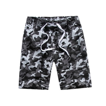 Gubotare Maillot de Bain pour Garçons Garçon Short de Bain Séchage Rapide Maillot de Bain Maillot de Bain, Short de Plage pour Tout-Petit Taille 10-11 (Gris, 10-11 Ans)
