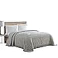 thumbnail image 2 of Beatrice Home Fashions Medallion Chenille Bedspread Full Gray Bedding, 2 of 4