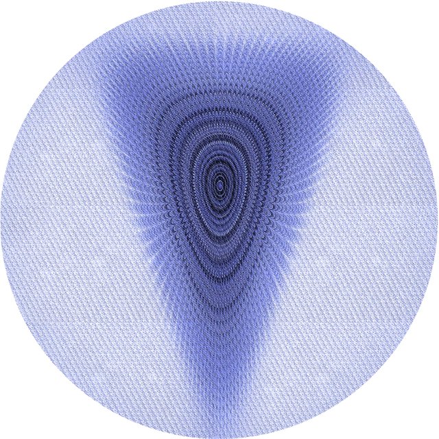 Ahgly Tapis Rond Lavable en Machine Intérieur Transitionnel Bleu Céleste, 4 Pieds Rond
