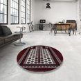 thumbnail image 4 of Ahgly Company Tapis Rectangulaire Industriel Moderne Lavable en Machine, Rouge Bordeaux, 3 Pieds x 5 Pieds, 4 of 7
