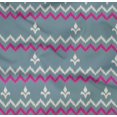 thumbnail image 4 of oneOone Tissu Popeline Sergé Coton Bio Chevron Ikat Décor Tissu Imprimé BTY 42 Pouces de Large, 4 of 4