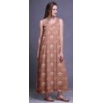 thumbnail image 2 of Bimba Robe de Nuit en Rayonne Imprimée pour Femmes, Sans Manches, Tenue de Nuit, Robe Maxi - S, 2 of 5