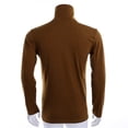 thumbnail image 5 of Pull Col Montant en Coton pour Hommes Gris Clair 3TG, 5 of 5