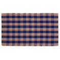thumbnail image 1 of Tapis de Sol 27 x 96 Po, Carreaux Beige et Bleu Marine, 1 of 1