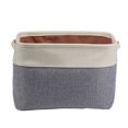 thumbnail image 1 of Sundries Storage Basket Foldable Cotton Linen Box for Home Bedroom Houseroom, 1 of 6