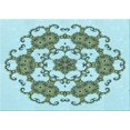 thumbnail image 1 of Ahgly Company Machine Washable Indoor Rectangle Transitional Green Area Rugs, 2' x 3', 1 of 7
