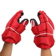 thumbnail image 4 of Gants de Hockey sur Glace Rouges, Ajustement Confortable Gants de Hockey sur Glace pour Adultes Prise Excellente pour les Sports 8 Pouces, 4 of 7