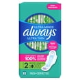 thumbnail image 3 of Always Ultra Thin Feminine Pads with Wings for Women, Size 2, Long Super Absorbency, Unscented, 32 Count, 3 of 13