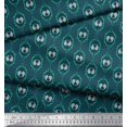 thumbnail image 2 of Soimoi Poly Georgette Fabric Check,Paisley & Ogee Damask Print Sewing Fabric Yard 52 Inch Wide, 2 of 3
