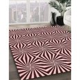 thumbnail image 3 of Ahgly Company Tapis d'Intérieur Lavable en Machine Carré Transitionnel Rose Profond, 8 Pieds Carré, 3 of 7