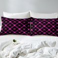 thumbnail image 4 of Erosebridal Geometric Abstract Bed Sheets Set Full Size, Hot Pink Bed Sheets Full, Bling Minimalst Decor 4pcs, 4 of 7