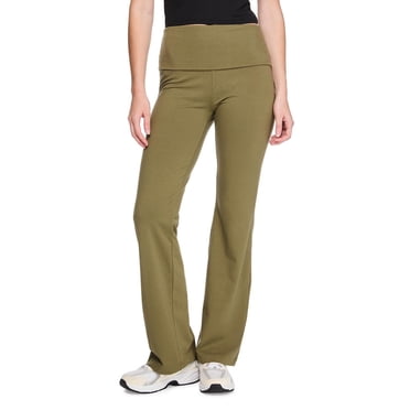 No Boundaries Women's Foldover Waistband Flare Leg Pant