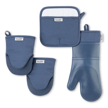 Better Homes & Garden Oven Mitt, Pot Holder, Mini Mitt Set, 4 Pieces