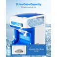 thumbnail image 4 of VEVOR Commercial Ice Shaver 286LBS/H Electric Snow Cone Maker Ice Crusher Blue, 4 of 9