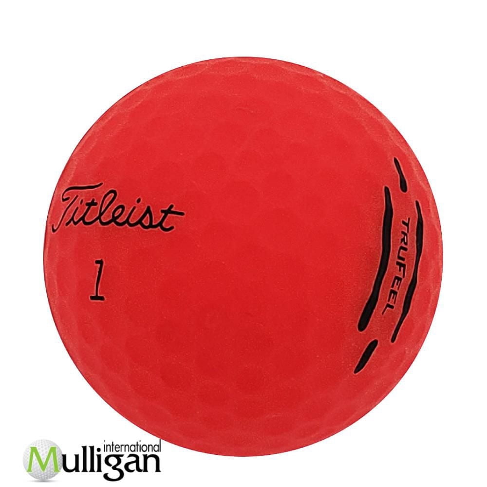 Mulligan - 96 balles de golf récupérées Titleist Trufeel 2024 4A , Rouge