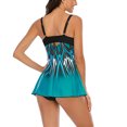 thumbnail image 4 of Women Bikini Print Strappy Back Set Two Piece Swimsuits Swimdress Swimwear, 4 of 4