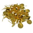 thumbnail image 3 of KLKCMS 100pcs 8mm Blank Pad Stud Earring Post Peg Pin DIY Making Findings-Gold, 3 of 6