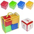 thumbnail image 5 of Kids DIY Education Playing Dice Colorful Pocket Photo Pocket Foam Stacking Blocks Educational Toys, 5 of 5