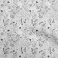 thumbnail image 1 of oneOone Rayon Gray Fabric Floral Craft Projects Decor Fabric Printed By The Yard 56 Inch Wide, 1 of 4