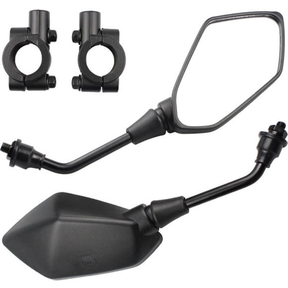2x Rétroviseurs Latéraux de Moto avec Support de Guidon Gratuit 7/8 Pouces pour Guidon, Vélo Tout-Terrain