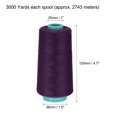 thumbnail image 2 of Unique Bargains 3000 Yards 40S/2 All-Purpose Polyester Sewing Thread (Dark Purple), 2 of 5