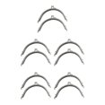 thumbnail image 2 of Maytalsory 2piece Classically Vintage Metal Frame Kiss Clasp Lock Widely Used Sturdy And Durable Made silver 15CM 5Set, 2 of 6