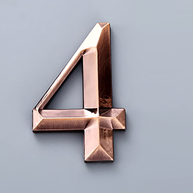 Vaidha Black Modern House Numbers Mailbox Numbers 0-9 Self-Adhesive Street Door Home Address Metal Numbers For Outside Or Inside Signs Easy Install