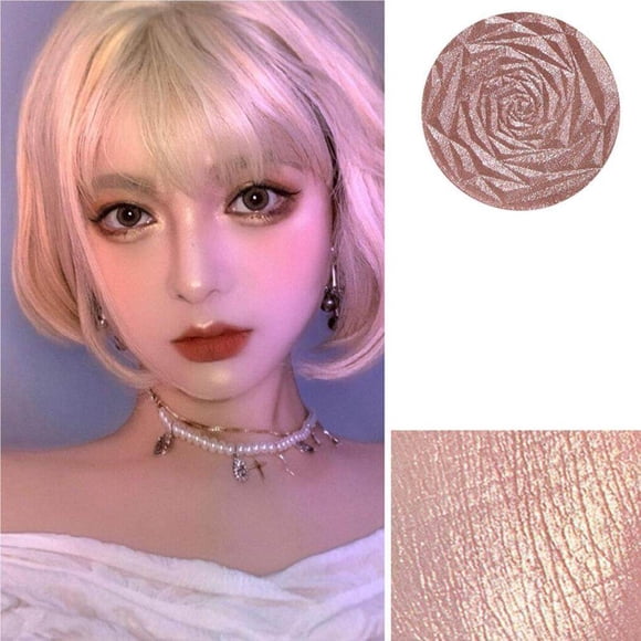 Makeup Glitter Powder Face Contour Glitter Brightened Portable Rose Facial Body Brighten Contouring Diamond High Gloss Powder Type 6