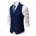 thumbnail image 4 of EGNMCR Tank Tops Men Men Solid Fashion Have Pockets Button Turn-down Collar Tanks Tops Blouse, 4 of 9