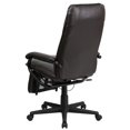 thumbnail image 4 of Scranton & Co High Back Leather Reclining Office Chair in Brown, 4 of 6