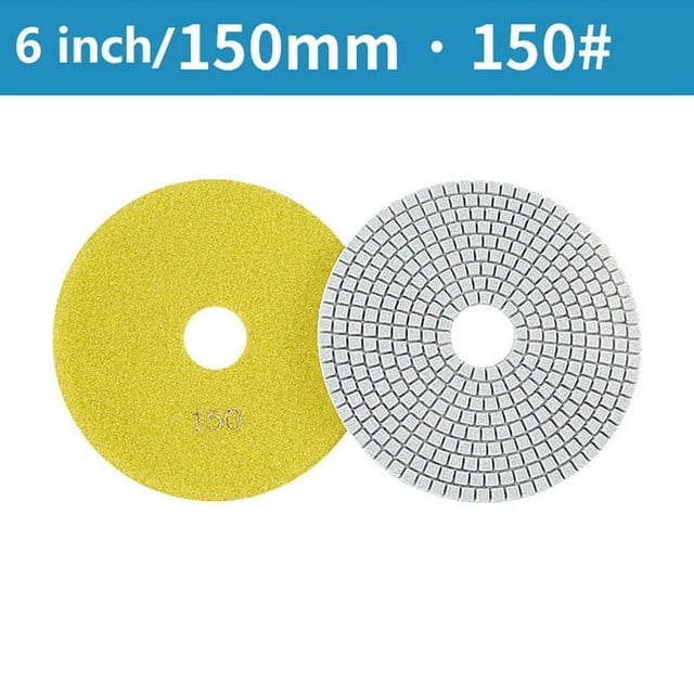 6 Inch 150mm Dry/wet Diamond Polishing Pads Flexible Grinding Discs For Granite