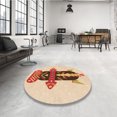 thumbnail image 4 of Ahgly Company Machine Washable Indoor Rectangle Transitional Golden Blonde Gold Area Rugs, 4' x 6', 4 of 7