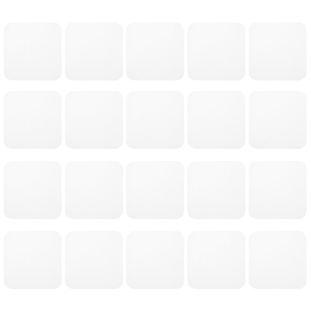 Miangastore Transparent Tape Removable Double Sided Sheets 20Pack 2.36X2.36X0.04Inch