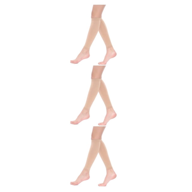 Wweixi Bas de Compression pour Femmes Hommes Ajustement Confortable et Performance Durable Couleur Peau TG Ensemble de 3