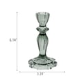 thumbnail image 2 of Holiday Time Christmas Green Glass Candle Holder 6.14", Indoor, 2 of 5