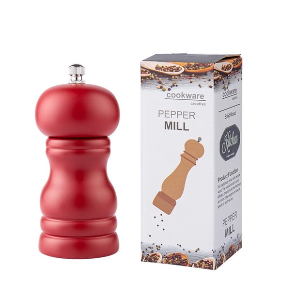 Amzcrzy Kitchen Appliances Solid Wood Pepper Powder Grinder Pepper and Sichuan Pepper Ground Manual Grinder Pepper Mill Kitchen Utensils Set Kitchen Gadgets Kitchen Essentials