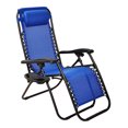 thumbnail image 2 of Elevon Adjustable Outdoor Zero Gravity Deck Recliner Lounge Chair, Blue, 2, 2 of 6