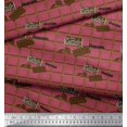 thumbnail image 3 of Soimoi Velvet Fabric Text & Chocolate Food Printed Craft Fabric by The Yard 58 Inch Wide, 3 of 6