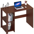 thumbnail image 4 of SHW Bureau d'Ordinateur pour Bureau à Domicile avec Étagères, Cerisier, 4 of 4