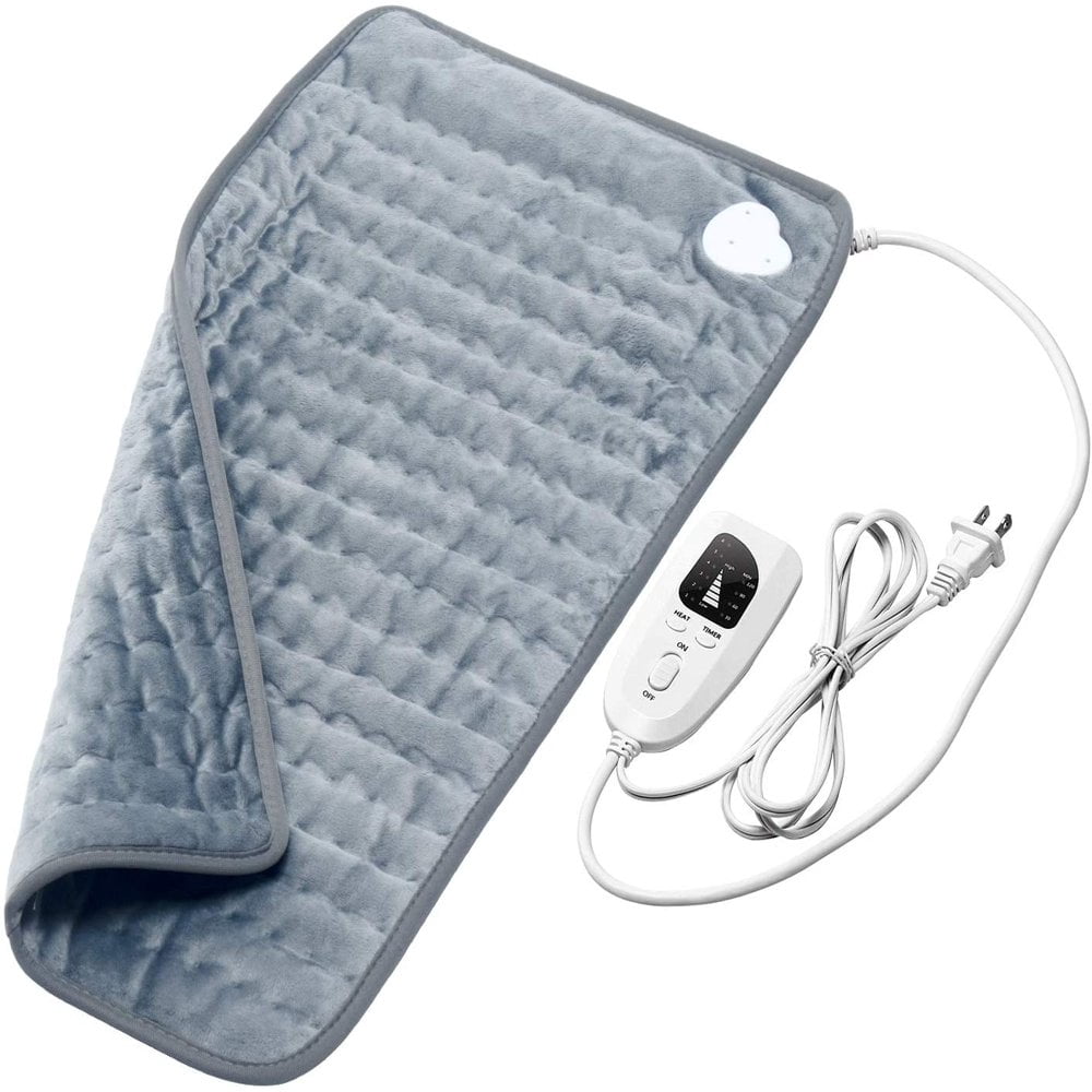 Heating Pad for Back Pain Relief - Electric Heat Therapy Blanket 12”x24”Auto Shut Off Moist Dry Hot Wrap for Shoulder Foot Knee Leg Muscle Pain