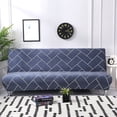thumbnail image 1 of Futon Sofa Slipcover Elastic Armless Sofa Cover Furniture Protector for Sofa Bed without Armrests  Size, 1 of 4