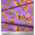thumbnail image 2 of Soimoi Georgette Viscose Fabric Artistic Paisley Decor Fabric Printed Yard 42 Inch Wide, 2 of 3