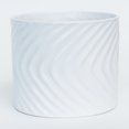 thumbnail image 1 of Set of 4 Glazed White Swirl Planter, 1 of 1